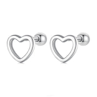 S925 Sterling Silver Earrings 0.6cm for Women