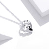 S925 Sterling Silver Adjustable Necklace with CZ and Enamel Pendant