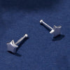 S925 Sterling Silver Earrings with Plated Platinum Finish for Women