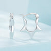 S925 Sterling Silver Earrings for Women - Oxidized Silver, 17x4mm