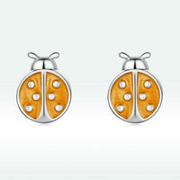 S925 Sterling Silver Enamel Earrings for Women
