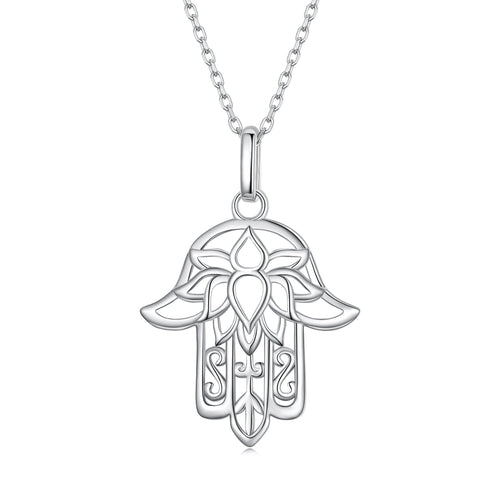 S925 Sterling Silver Plated Platinum Adjustable Necklace for Women