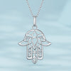 S925 Sterling Silver Plated Platinum Adjustable Necklace for Women