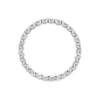 S925 Sterling Silver 2.0mm Moissanite Ring Size 9 for Women