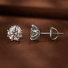 S925 Silver 0.5 Carat Moissanite Earrings 6.0mm for Women