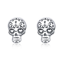 S925 Oxidized Silver Earrings Size 1*0.7cm for Women