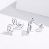 S925 Sterling Silver Plated Platinum Earrings