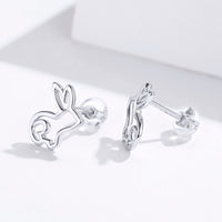 S925 Sterling Silver Plated Platinum Earrings