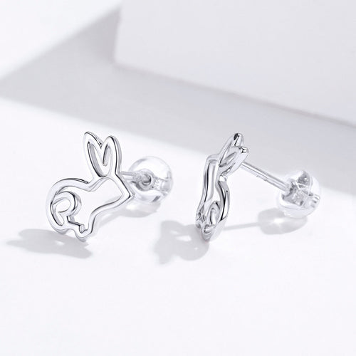 S925 Sterling Silver Plated Platinum Earrings