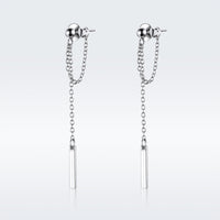 S925 Sterling Silver Plated Platinum Earrings for Women