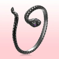 S925 Sterling Silver Black Gold Plated Pavé Setting CZ Ring