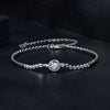 S925 Sterling Silver 5.0mm Moissanite Bracelet for Women