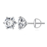 S925 Sterling Silver 2.00 Carat Moissanite Earrings for Women