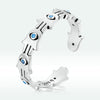 S925 Sterling Silver Pavé Setting CZ Oxidized Silver Ring