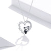 S925 Sterling Silver Adjustable Necklace with CZ and Enamel Pendant