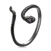 S925 Sterling Silver Black Gold Plated Pavé Setting CZ Ring
