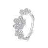 S925 Sterling Silver Pavé Setting CZ Ring for Women