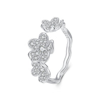 S925 Sterling Silver Pavé Setting CZ Ring for Women