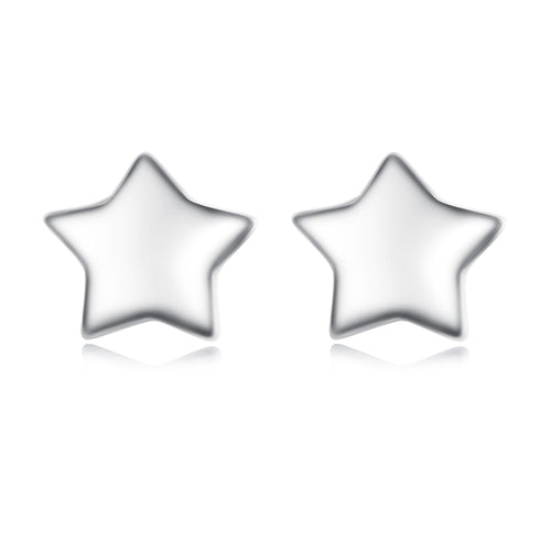 S925 Sterling Silver Earrings with Plated Platinum Finish for Women