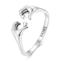 S925 Oxidized Silver 0.17cm Ring