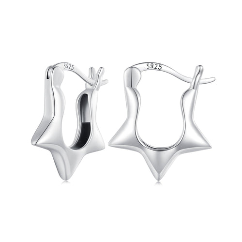 S925 Sterling Silver Earrings for Women - Oxidized Silver, 17x4mm