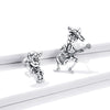 S925 Oxidized Silver Earrings Size 1.5*1cm, 2.4*1.3cm for Women