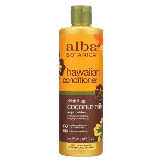 Alba Botanica - Hawaiian Hair Conditioner - Coconut Milk - 12 Fl Oz EasyOptionXY LLC