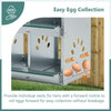 6-Room Metal Chicken Nesting Box – Galvanized Steel Hen Coop