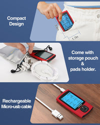 24-Mode TENS &amp; EMS Unit – Rechargeable Muscle Stimulator with 8 Pads