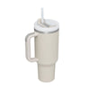 1200ml Stainless Steel Mug Coffee Cup Thermal Travel Car Auto Mugs T hermos 40 Oz Tumbler with Handle Straw Cup Drinkware New In
