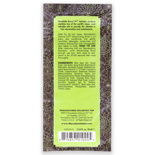 Moisturizing Rinse by Macadamia Oil for Unisex - 10 ml Conditioner