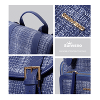 SUNVENO Diaper Bag Backpack, Baby Changing Bag Nappy Tweed Baby Diaper Bags Multifunction Waterproof for Travel
