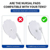 TENS/EMS Unit Replacement Pads NURSAL 20 Pack 3.5mm Snap Electrode Pads 30+ Reuse