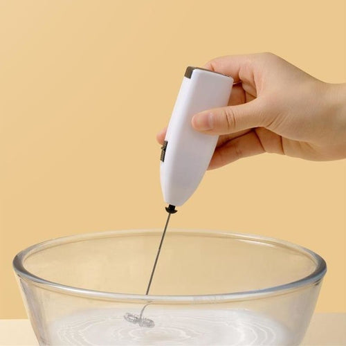 Mini Stainless Electric Handheld Egg Beater Household Kitchen Steel Coffee Milk Tea Blender Beat up the Cream Stirring EasyOptionXY LLC