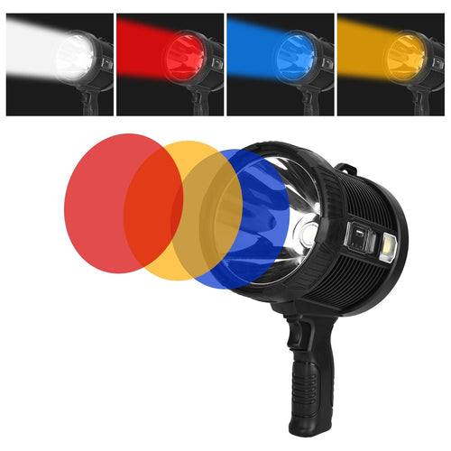 30000LM Rechargeable LED Searchlight IPX6 Waterproof Portable Handheld Spotlight EasyOptionXY LLC