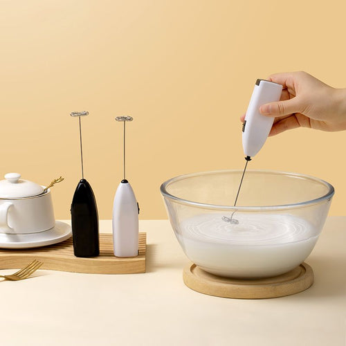 Mini Stainless Electric Handheld Egg Beater Household Kitchen Steel Coffee Milk Tea Blender Beat up the Cream Stirring EasyOptionXY LLC