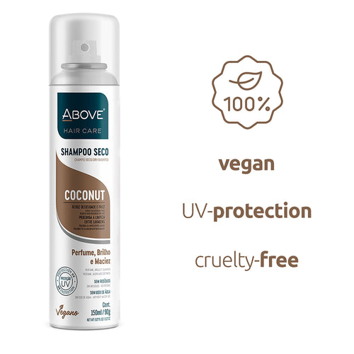 ABOVE Coconut - Dry Shampoo - Absorbs Excess Oil Between Washes - Gives Softness and Shine to Your Strands - Does Not Leave Residue - Prevents Bad Odors with Floral and Vanilla Notes - 3.17 oz EasyOptionXY LLC