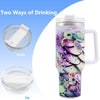 1pc 40oz Water Bottles,5D Little Turtle Series Tumbler,Large Capacity Stainless Steel Tumbler Insulation Cup With Lid And Straw For Women,Camping,Driving,skiing,Thermocoolers.Best Gift