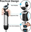 KOIOS Immersion Blender Handheld, 1000W 12-Speed 5 in 1 Hand Mixer Stick Blender with 304 Stainless Steel Blade, Food Processor, Beaker, Egg Whisk and Milk Frother,B PA-F ree, for Smoothies Baby Food