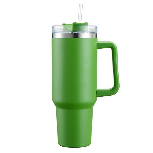 30OZ Straw Coffee Insulation Cup With Handle Portable Car Stainless Steel Water Bottle LargeCapacity Travel B PA F ree Thermal Mug EasyOptionXY LLC