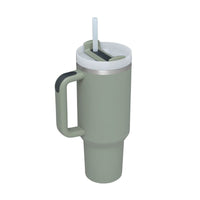 1200ml Stainless Steel Mug Coffee Cup Thermal Travel Car Auto Mugs T hermos 40 Oz Tumbler with Handle Straw Cup Drinkware New In