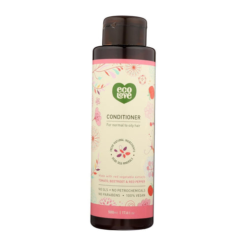 Ecolove Conditioner - Red Vegetables Conditioner For Normal To Oily Hair - Case Of 1 - 17.6 Fl Oz. EasyOptionXY LLC