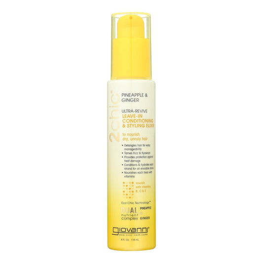 Giovanni Hair Care Products Conditioner - Pineapple And Ginger - Case Of 1 - 4 Fl Oz. EasyOptionXY LLC