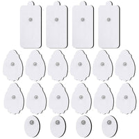 TENS/EMS Unit Replacement Pads NURSAL 20 Pack 3.5mm Snap Electrode Pads 30+ Reuse
