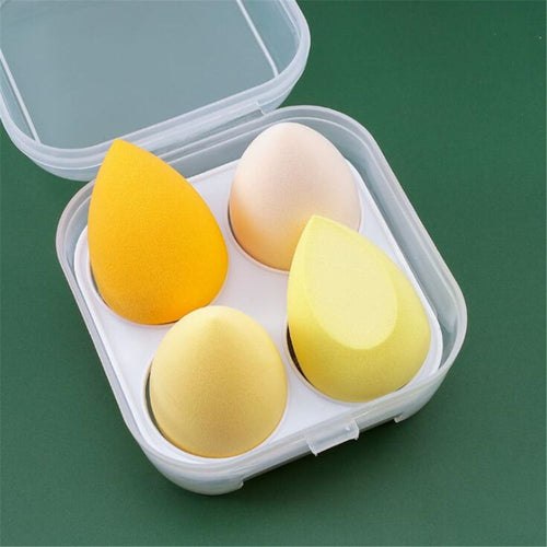 4pcs Makeup Sponge Cosmetic Puff Makeup Blender Foundation Powder Wet and Dry Beauty Sponge Women Make Up Accessories Tools EasyOptionXY LLC