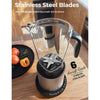 1500W Smoothie Maker High Power Blender with 10 Speeds