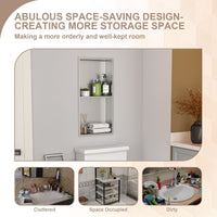 Brushed Stainless Steel Wall Shower  Niche , Double Recessed Shower Shelf for Bathroom EasyOptionXY LLC