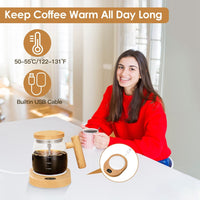 Electric Mixing Mug 400ML High Speed Mixing Cup USB Rechargeable Self String Mug with Warming Pad for Coffee Milk Protein Powder Egg EasyOptionXY LLC