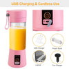 Portable Juicer Blender USB Rechargeable Juicer Cup Fruit Baby Food Mixing Machine with 6 Blades Powerful Motor