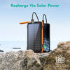 Portable Charger, Solar Power Bank 33500mAh Fast Charging, Solar Battery Pack with Waterproof 6W Bright Flashlight for iPhone S amsung Tablet